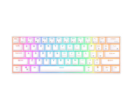 Royal Kludge RK61 RGB Red switch Biała - 1289865 - zdjęcie 1
